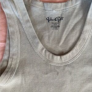 Brandy Melville Gray Ribbed Tank Top